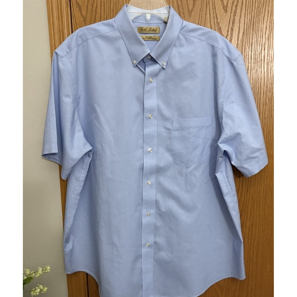 Gold Label Men's xl Dress Shirt Light Blue. Sharp Dressed Man!